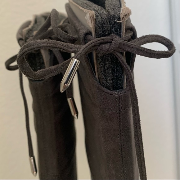 NWOT Marc Fisher Lencon Over-the-knee Boots in Grey Fabric - Picture 7 of 9